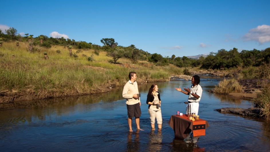 Südafrika Rorke´s Drift Isibindi Zulu Lodge Morgenkaffee