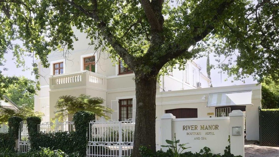 Südafrika Weinland Stellenbosch River Manor Boutique Hotel Außenansicht