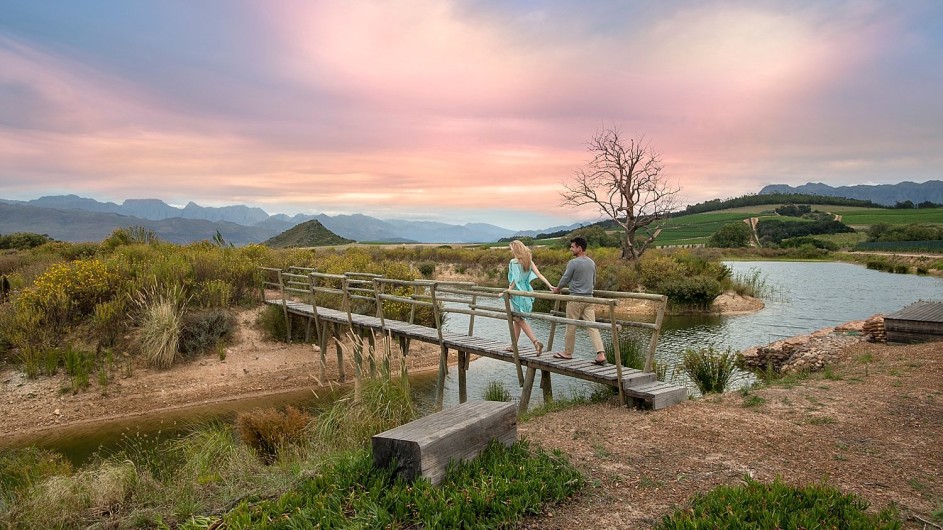 Südafrika Weinland Babylonstoren Farmhotel Spaziergang über die Farm