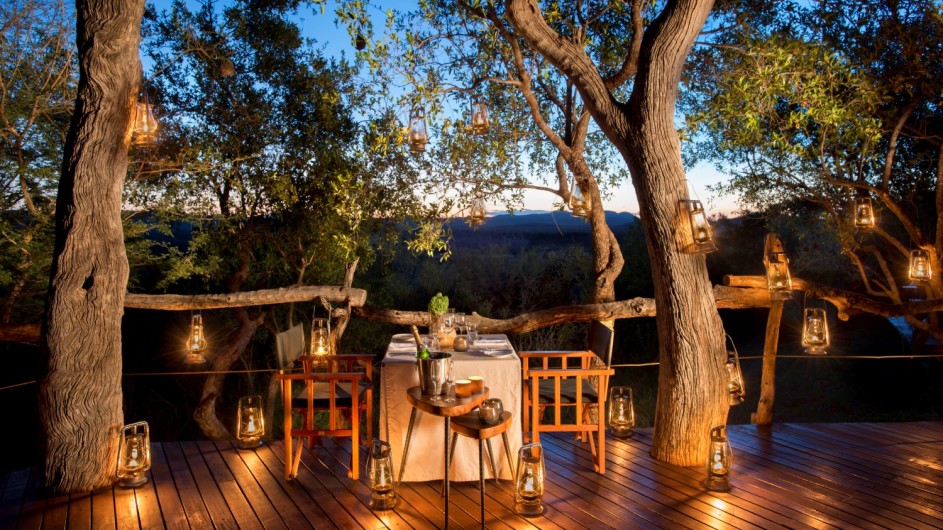 Südafrika Madikwe Safari Lodge Kopano Lodge Dinner
