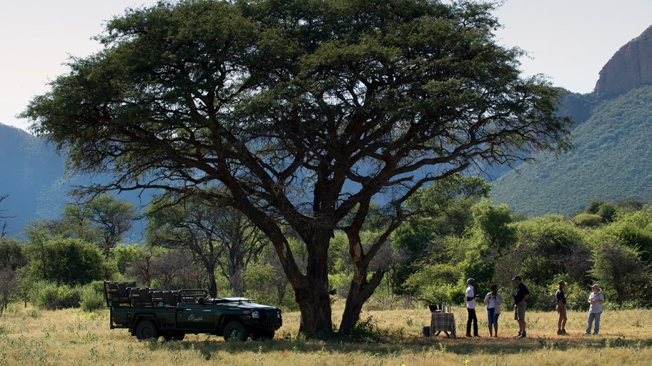 Südafrika Waterberge Marataba Safari Lodge Pirschfahrt Stopp