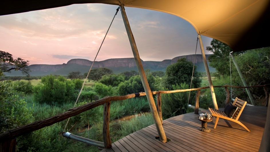 Südafrika Waterberge Marataba Safari Lodge private Terrasse