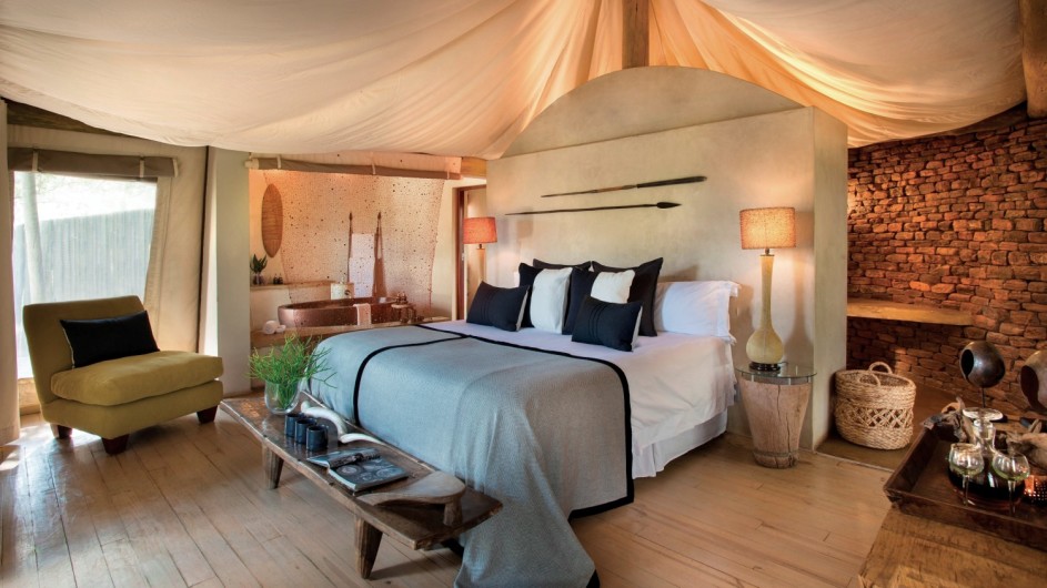 Südafrika Waterberge Marataba Safari Lodge Zelt innen