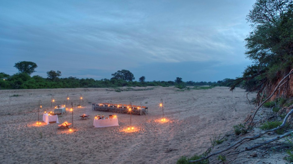 Südafrika Krüger Nationalpark Ngala Tented Camp Dinner