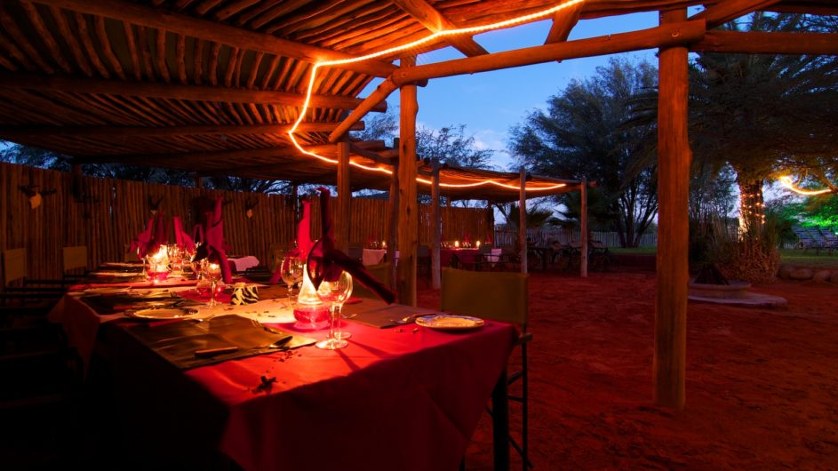 Namibia Mariental Bagatelle Kalahari Game Ranch Boma Dinner