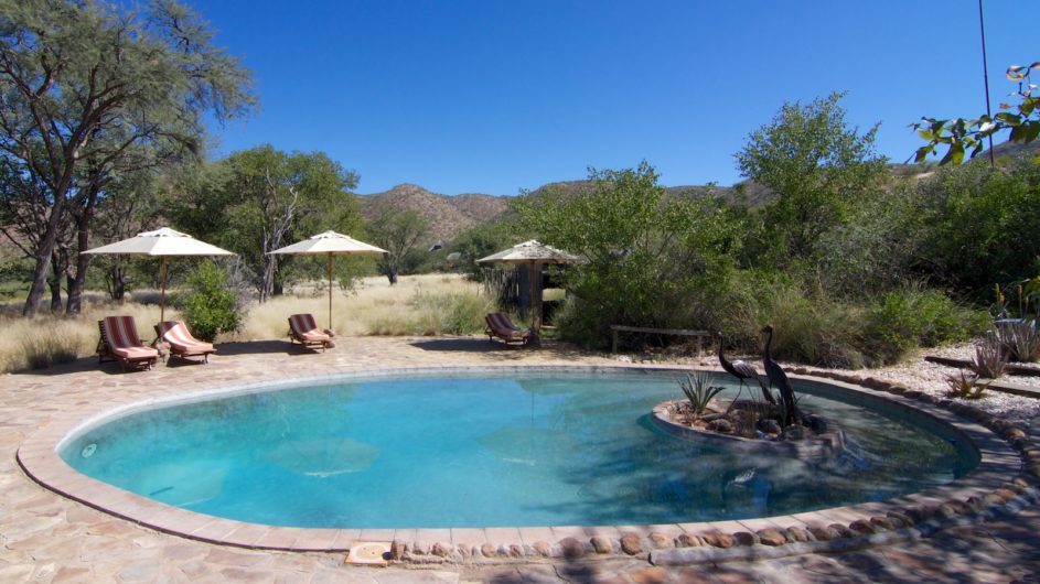 Namibia Damaraland Huab Lodge Pool