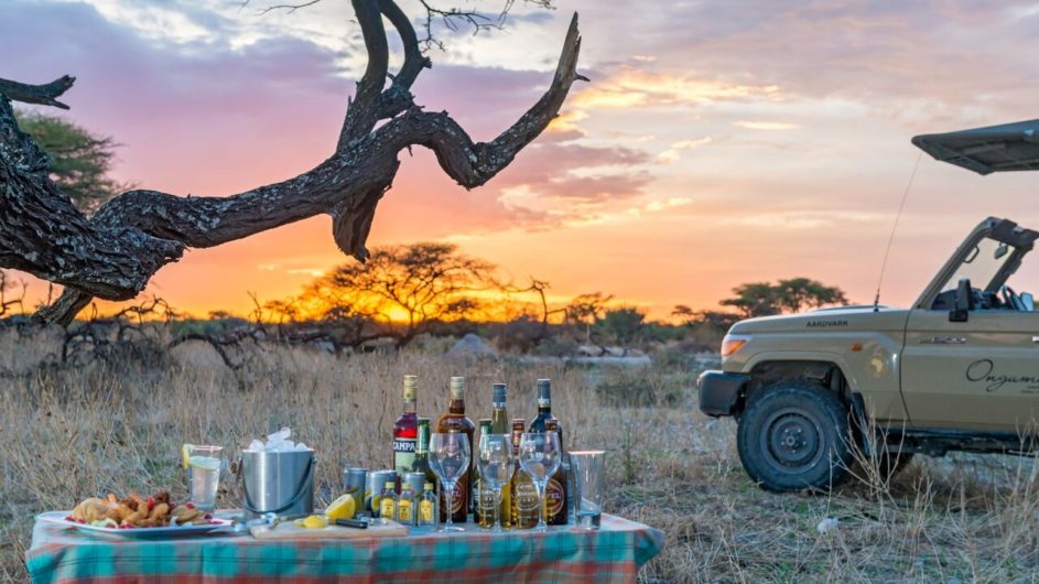 Namibia Etosha Nationalpark Onguma Sundowner