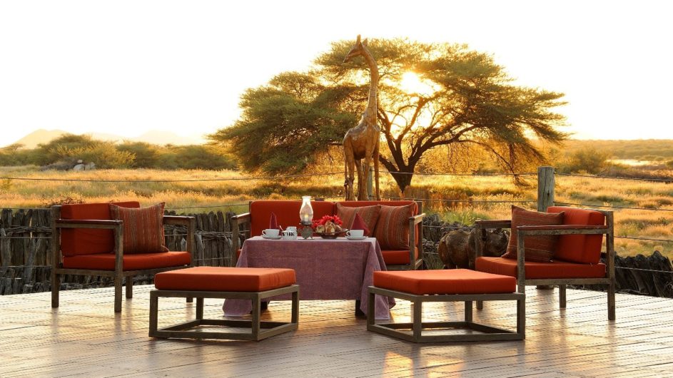 Namibia Frans Indongo Lodge Terrasse