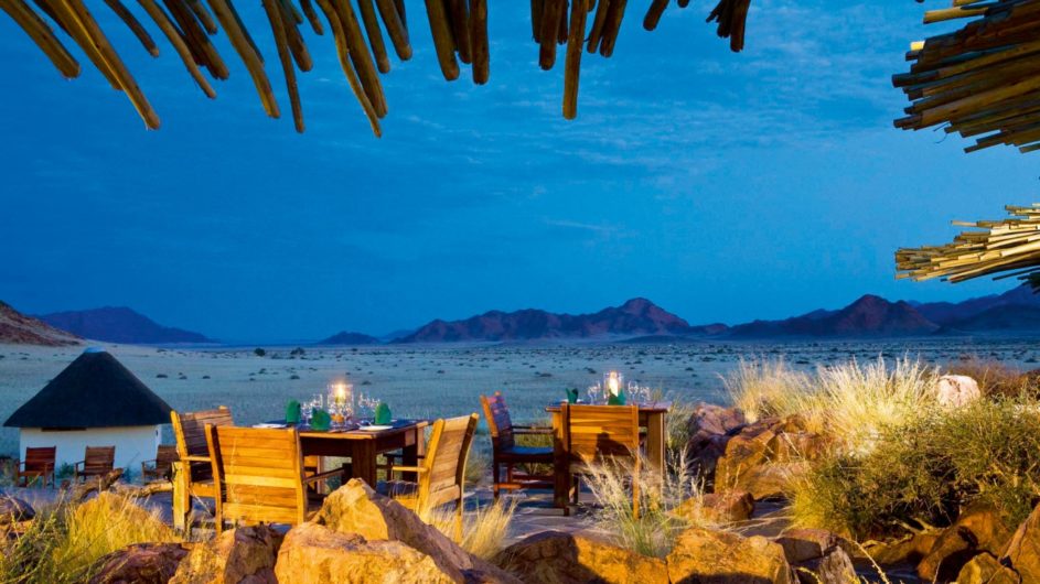 Namibia Namib Desert Homestead Lodge Terrasse