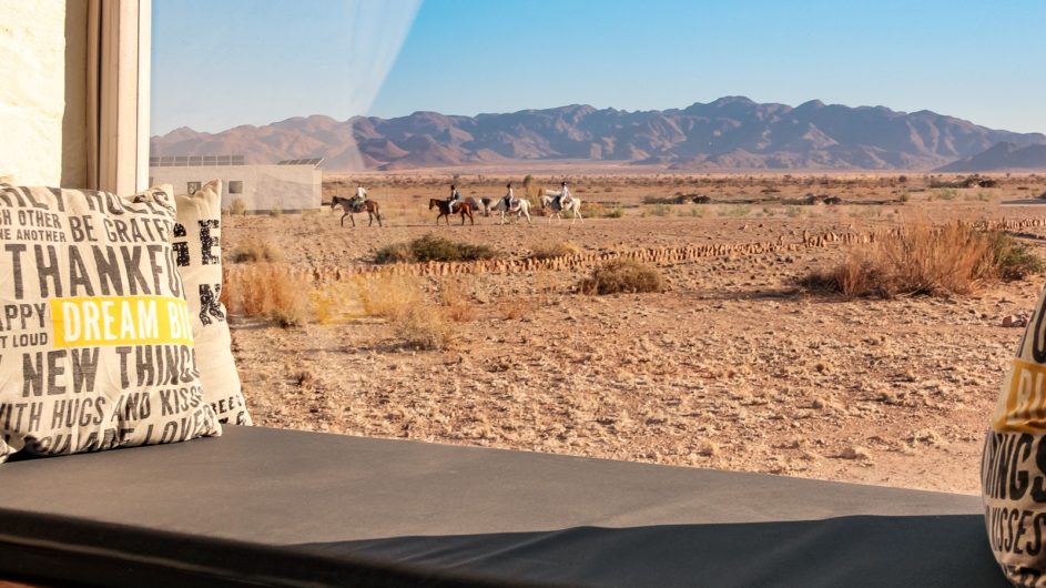 Namibia Namib Desert Homestead Lodge Zimmer Aussicht