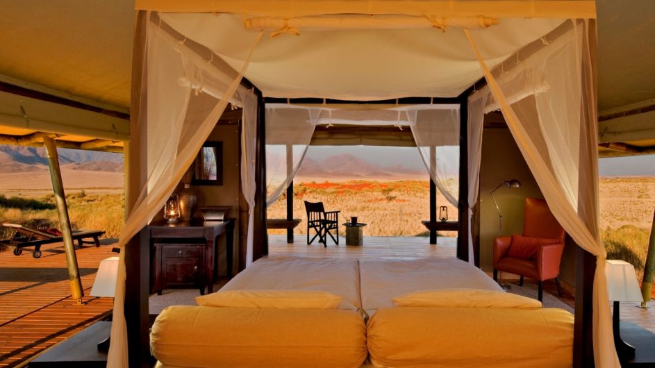 Namibia Wolwedans Dunes Camp Zimmer innen