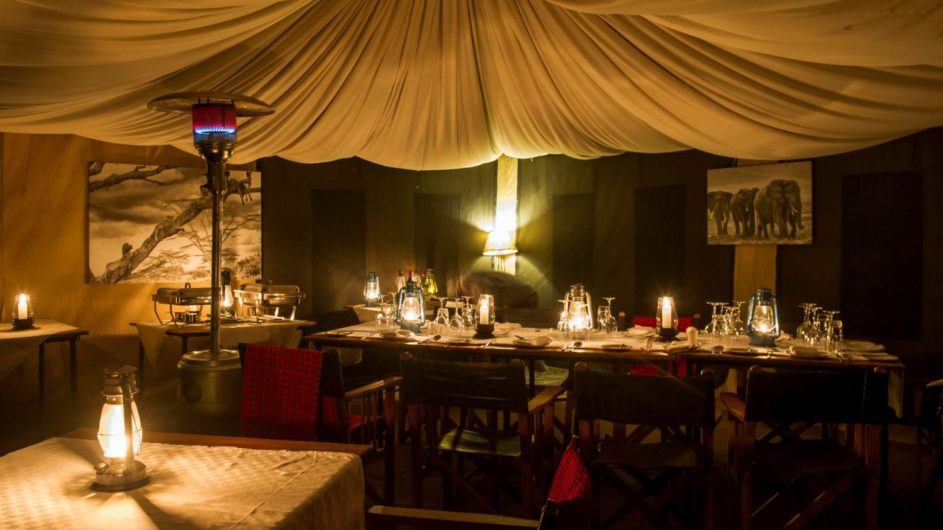 Tanzania Sanctuary Ngorongoro Crater Camp Dinner Zelt