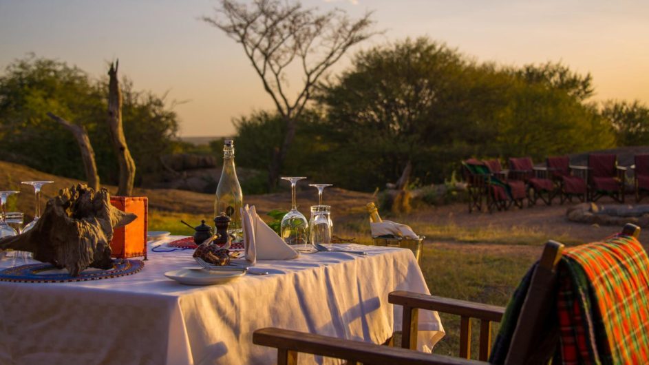 Tanzania Serengeti Sanctuary Kusini privates Dinner