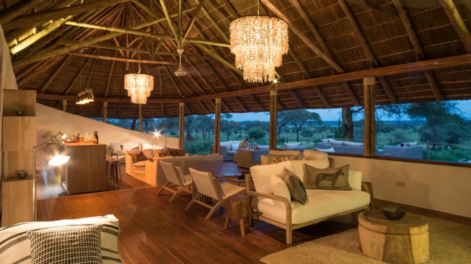 Tanzania Tarangire Nationalpark Sanctuary Swala Camp Lounge