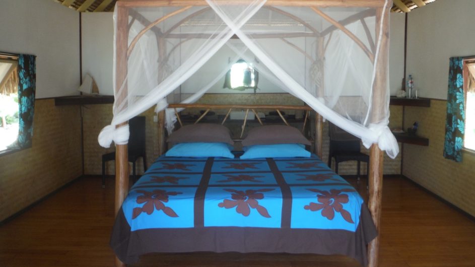 Französisch Polynesien Bora Bora Pension Alice & Raphael Bungalow Schlafzimmer