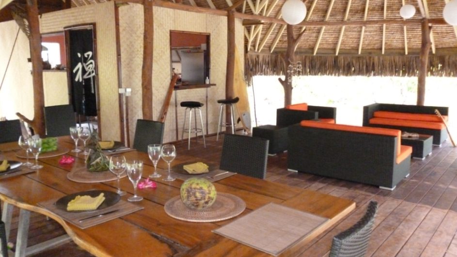 Französisch Polynesien Bora Bora Pension Alice & Raphael Restaurant Lounge