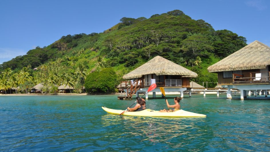 Französisch Polynesien Huahine Royal Huahine Hotel Kayaking