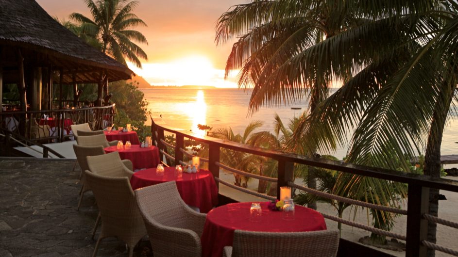 Französisch Polynesien Moorea Hilton Moorea Lagoon REsort Eimero Restaurant