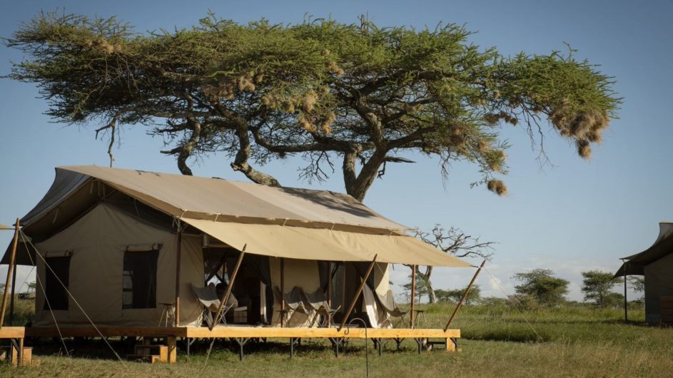 Tanzania - Luxus Safari - Siringit Serengeti Camp - Zelt außen