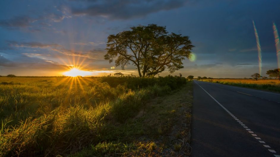 Uganda - Great Lakes Safaris - Queen Elisabeth NP - Sonnenuntergang