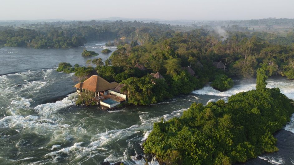 Uganda - Jinja - Lemala Wildwater Lodge - Haupthaus Ansicht 2