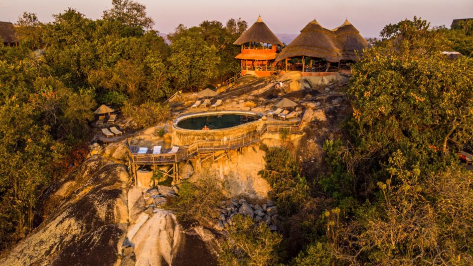 Uganda - Lake Mburo NP - Mihingo Lodge - Lodge Ansicht