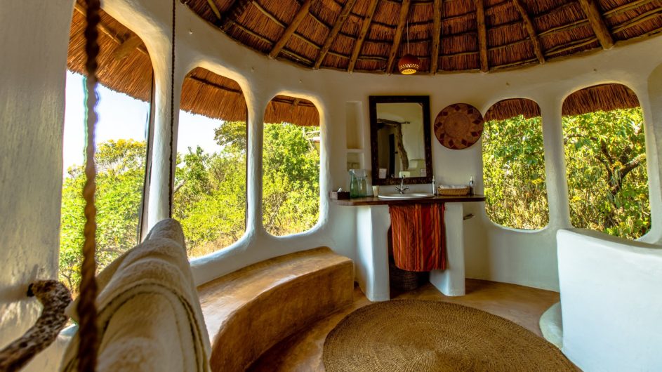 Uganda - Lake Mburo NP - Mihingo Lodge - Zimmer Bad