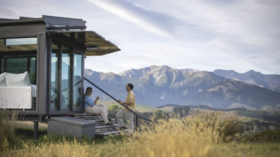 Neuseeland - Canterbury - Kaikoura - Pure Pods- Ansicht - Tourism NZ - c Miles Holden