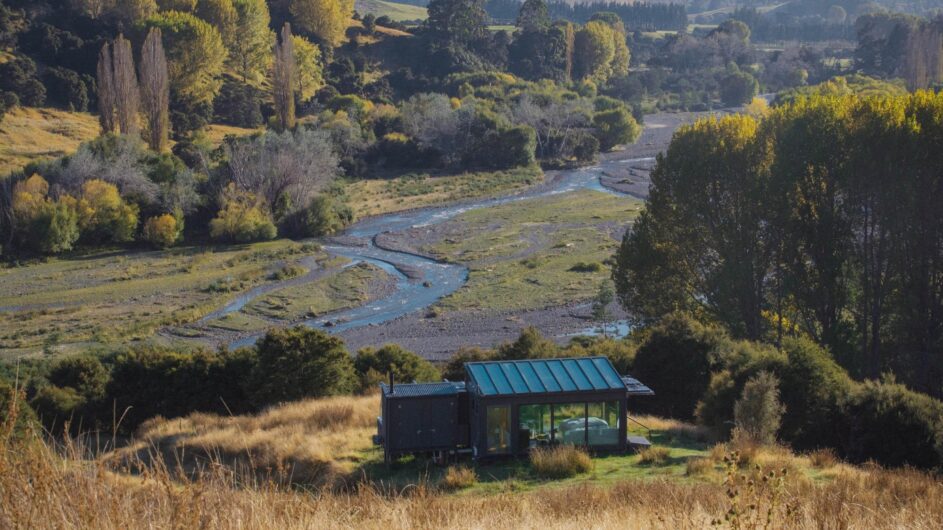 Neuseeland - Canterbury - Kaikoura - Pure Pods - Kahutara - Blick auf den Fluss
